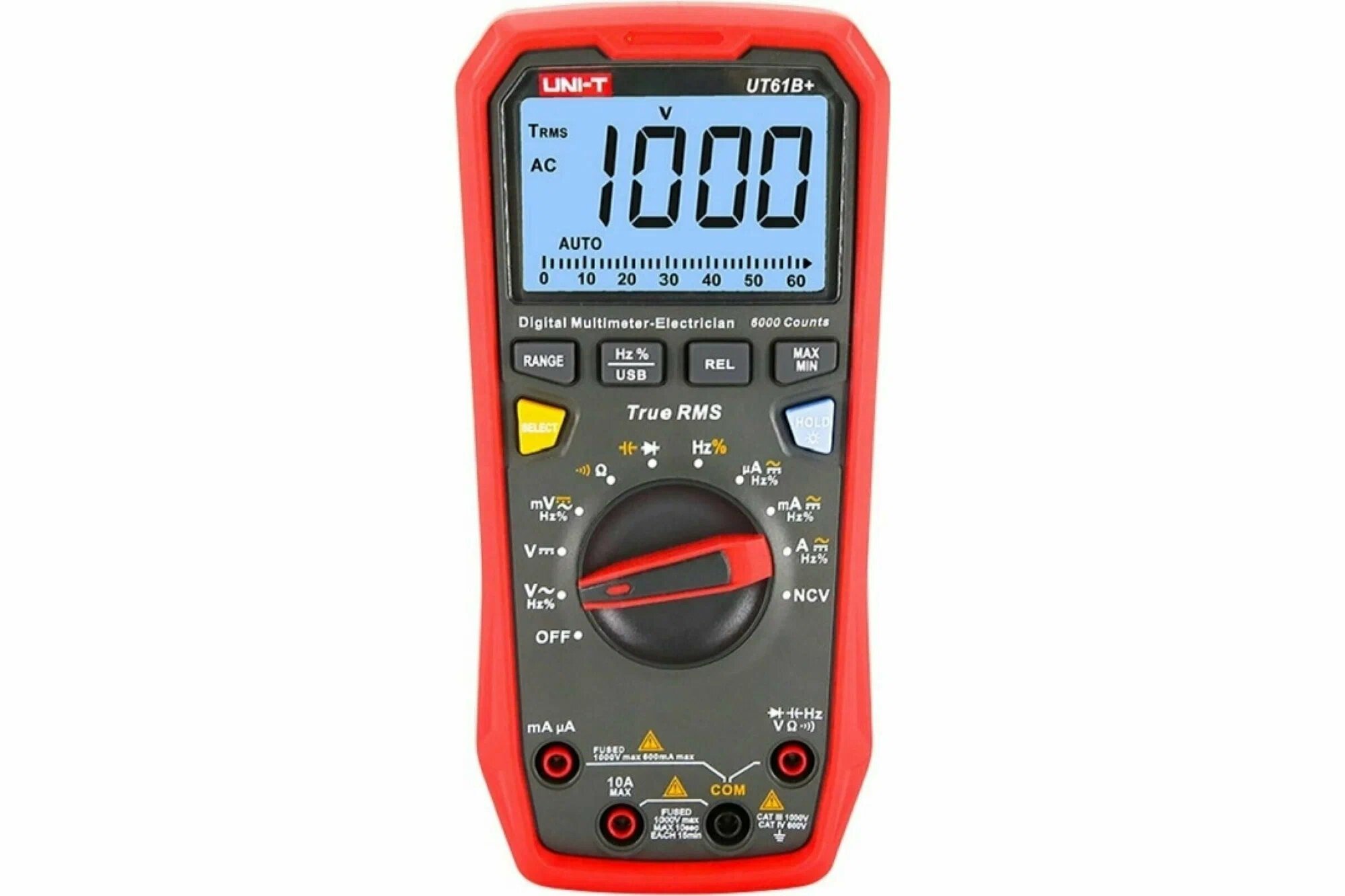 Мультиметр UNI-T UT58B, для авто, с термопарой, с генерацией сигналов
