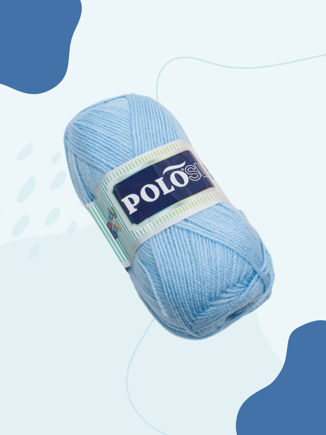 Пряжа-шнурок Polosu, акрил, для ручного вязания, 100 г, длина 200 м