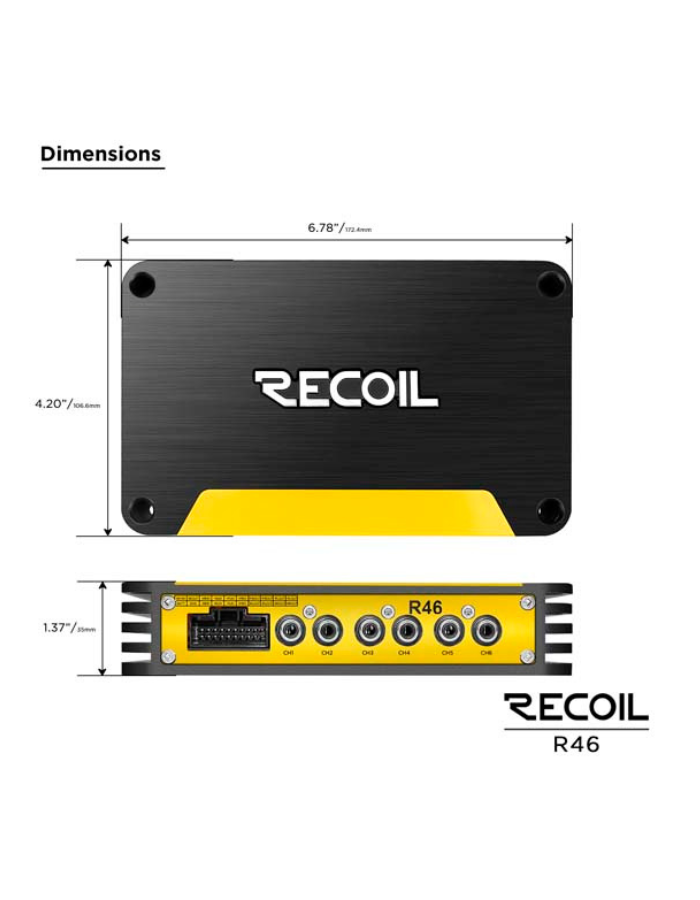 Процессорный усилитель Recoil R46 для мониторов 31 полосный эквалайзер