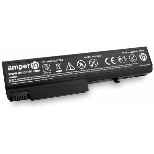 фото Аккумуляторная батарея amperin для ноутбука hp 455771-007 11.1v (4400mah)