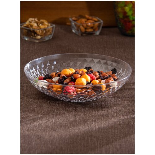 Тарелка из оргстекла 680 мл, Д 17,7*4,4 см Nakaya