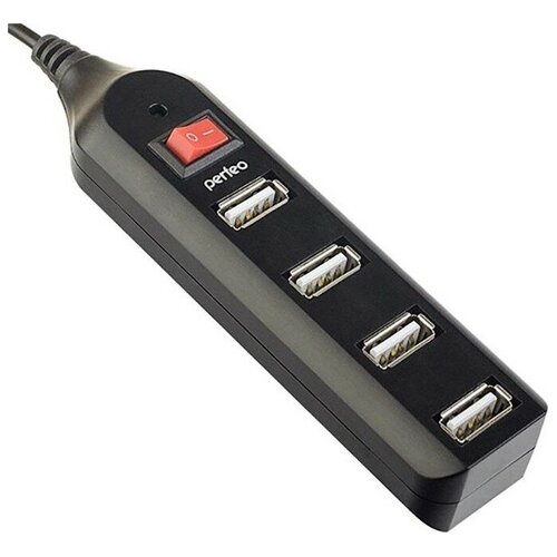 USB-концентратор Perfeo USB-HUB 4 Ports Black PF-HYD-6001H PF_A4884 73200₽