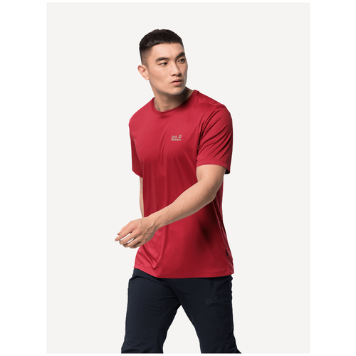 фото Футболка jack wolfskin размер m, red lacquer