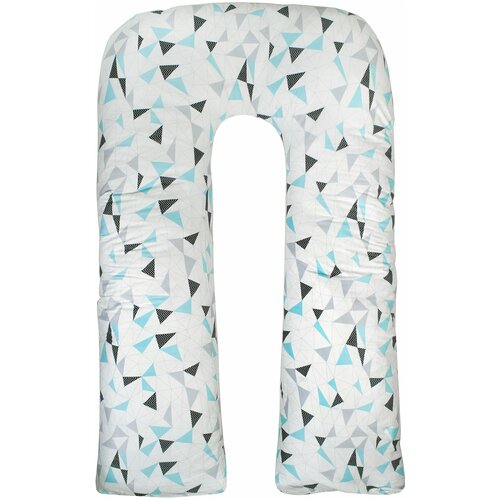 фото Наволочка к подушке для беременных amarobaby exclusive soft collection u-образная 340х35 (треугольники)