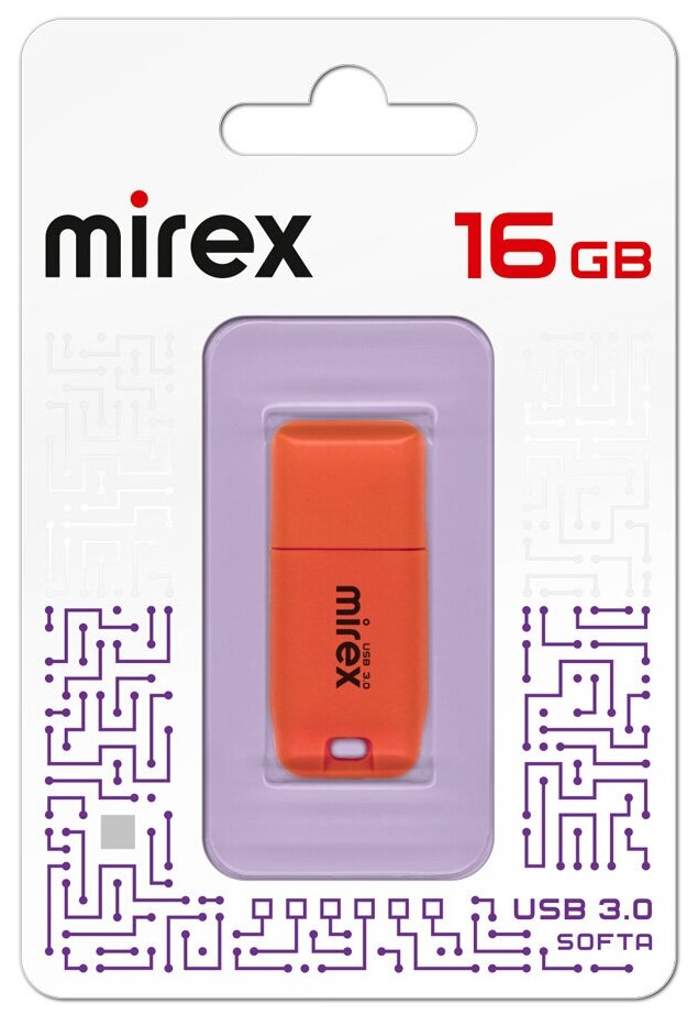 USB Flash Drive 16Gb - Mirex Softa Orange 13600-FM3SOR16