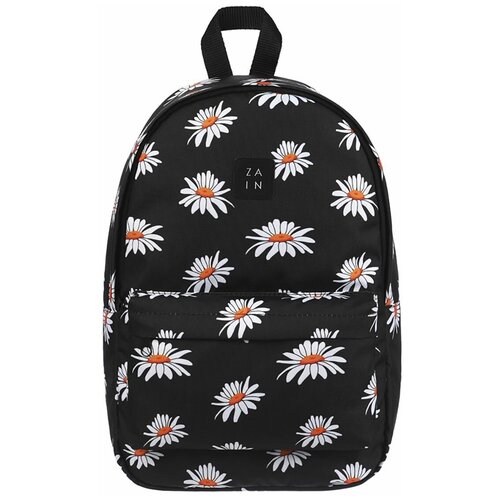фото Рюкзак zain 484 (ромашки черный)