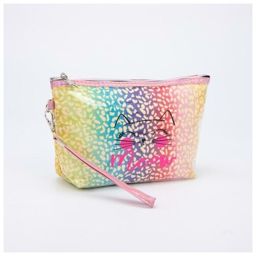 фото Косметичка-сумочка, отдел на молнии, цвет разноцветный, «meow» нет бренда