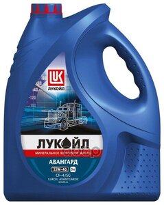 LUKOIL Масло Моторное Лукойл Авангард Cf-4/Sg 15w40 Минеральное 5 Л 19309