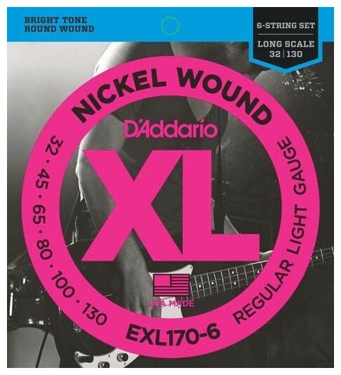 D'Addario EXL-170-6 струны для шестиструнной бас-гитары