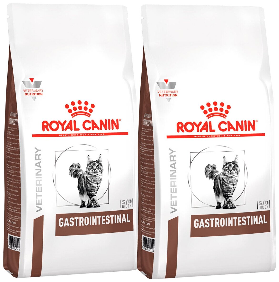 Сухой корм ROYAL CANIN GASTROINTESTINAL для взрослых кошек при заболеваниях желудочно-кишечного тракта (2 + 2 кг)