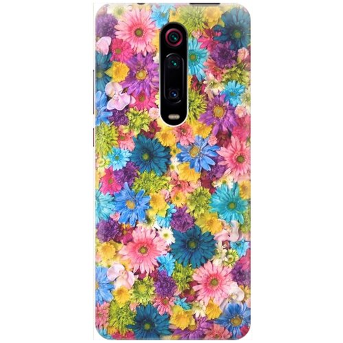 фото Силиконовый чехол на xiaomi mi 9t / mi 9t pro / k20 / k20 pro / сяоми ми 9т / ми 9т про с принтом "поле разноцветных цветов" gosso
