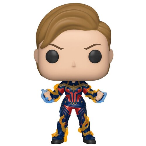 шарп тесс captain marvel liberation run Фигурка Funko POP Marvel: Avengers Endgame – Captain Marvel With New Hair Bobble-Head (9,5 см)