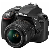 Фотоаппарат Nikon D3300 Kit AF-P DX 18-55mm F/3.5-5.6G, черный