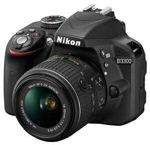 Фотоаппарат Nikon D3300 Kit AF-P DX 18-55mm F/3.5-5.6G, черный