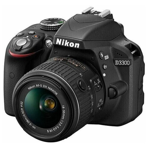 Фотоаппарат Nikon D3300 Kit AF-P DX 18-55mm F/3.5-5.6G, черный