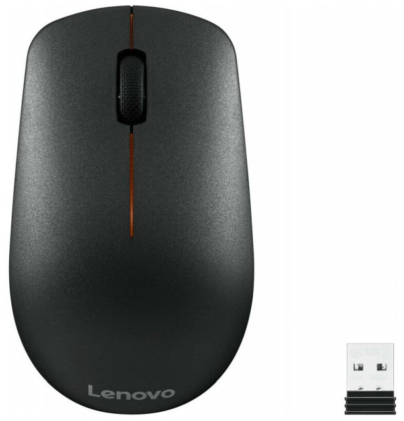 Мышь беспроводная Lenovo 400 черная
