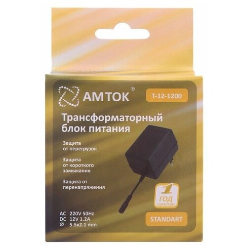 фото Блок питания amtok t-12-1200, 12 в / 1.2 a