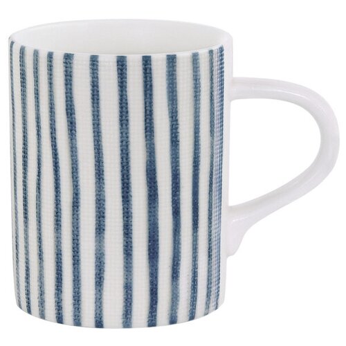 фото Кружка (белый с синими полосками) бриз без инд.упаковки easy life