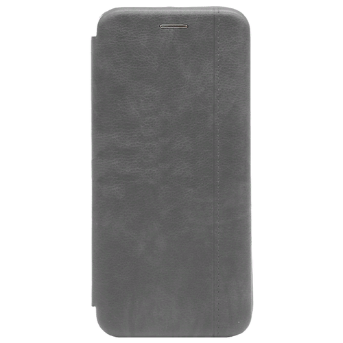 Чехол книжка на iPhone X/XS текстура, серый