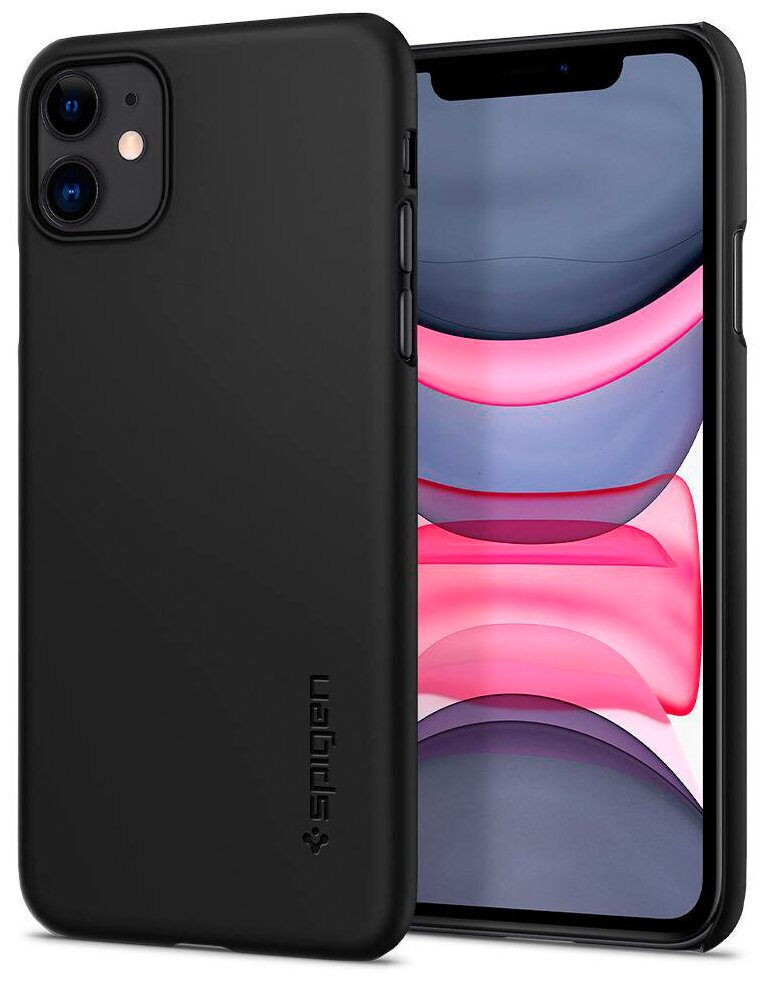 Чехол-накладка SPIGEN для iPhone 11 - Thin Fit - Черный - 076CS27178