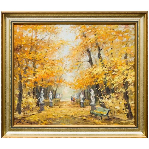 фото Картина маслом "летний сад" саидов русская живопись