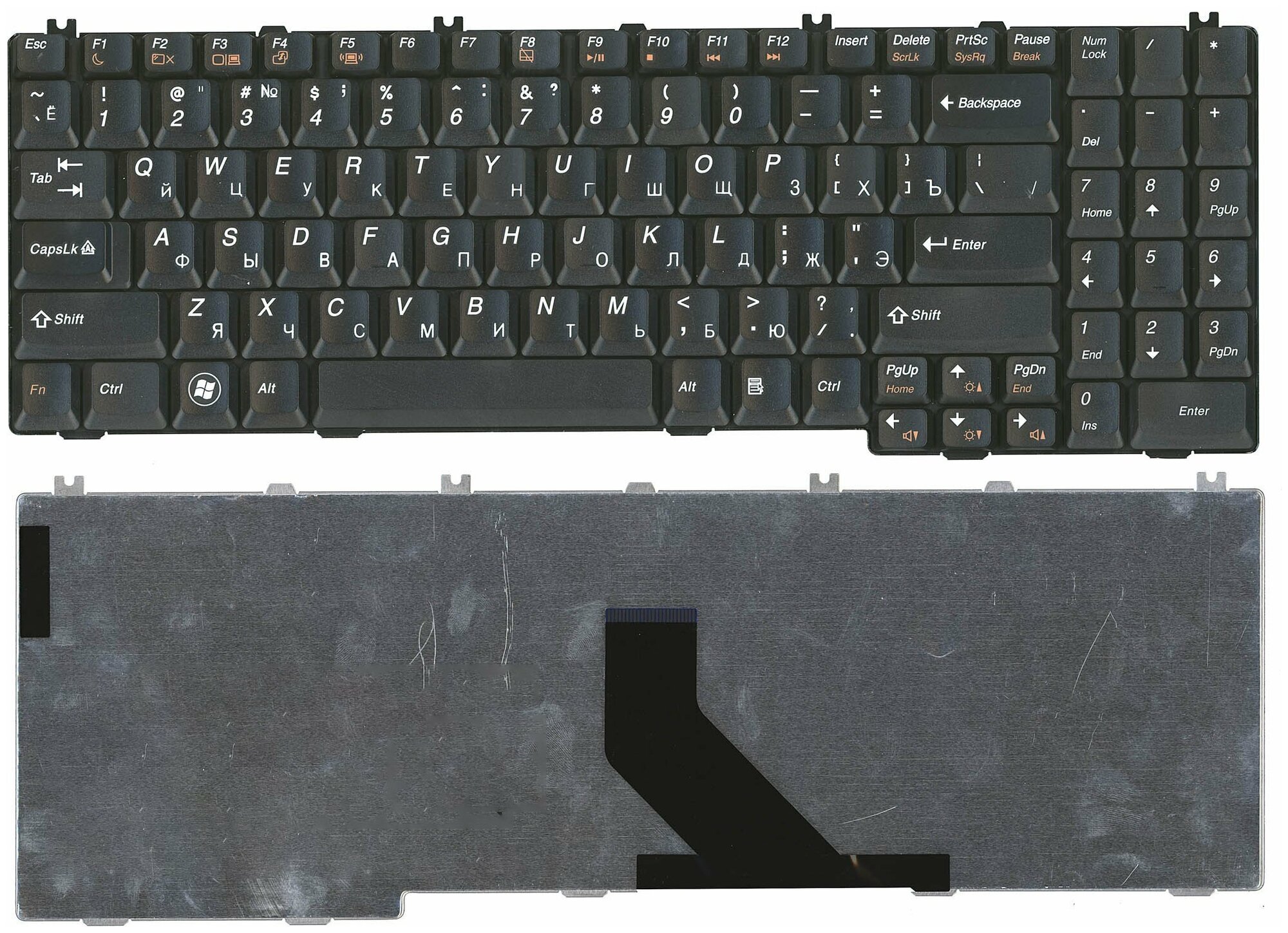 Клавиатура для ноутбука Lenovo G550 G555 B550 B560 V560 черная 1110₽