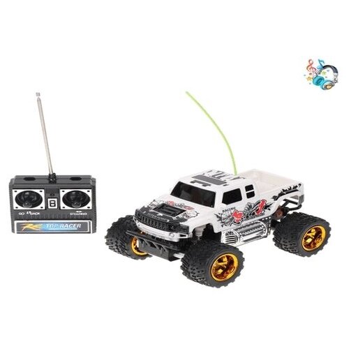 Машина радиоуправляемая четырехканальная Джип со звуковым эффектом джип полиция 17см со световым и звуковым эффектом игрушка машина джип полиция