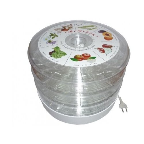 Сушилка для овощей и фруктов Veterok ЭСОФ-05220 белая 376400₽