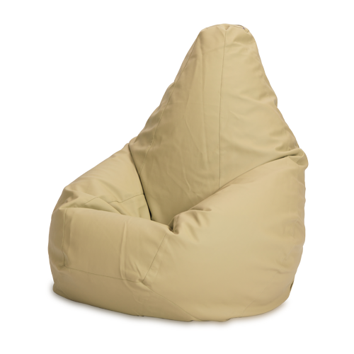 Пуффбери кресло-мешок XXXL Груша коричневый искусственная кожа 350 л