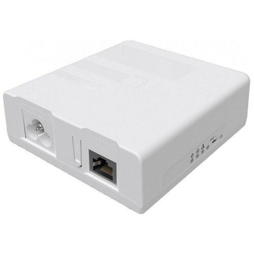 Маршрутизатор MikroTik PWR-LINE PRO (supports Data over Powerlines), one Gigabit Ethernet port with PoE-out, removable power cord