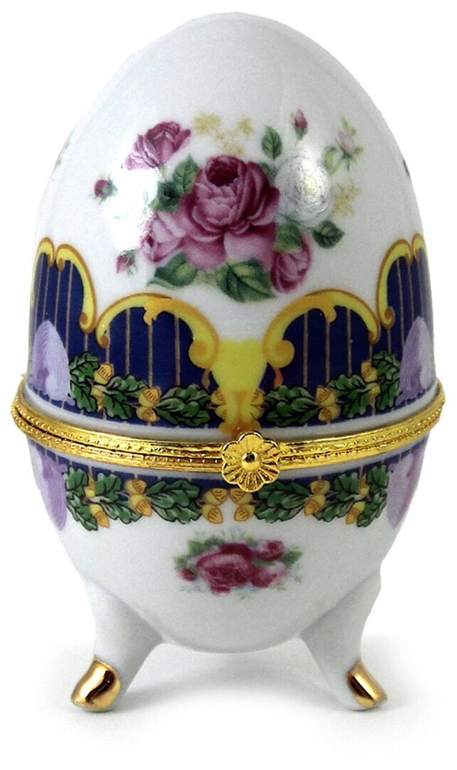 фото Шкатулка-яйцо цветы