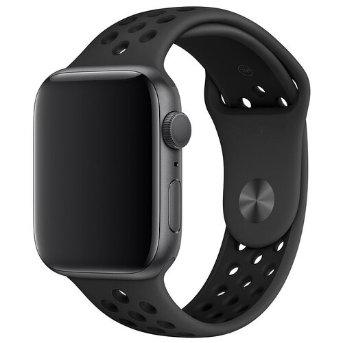 Ремешок силиконовый Summit White/Black Nike Sport Band (Белоснежный белый/черный) Apple Watch 41mm (38mm; 40mm) MPGM3AM/A