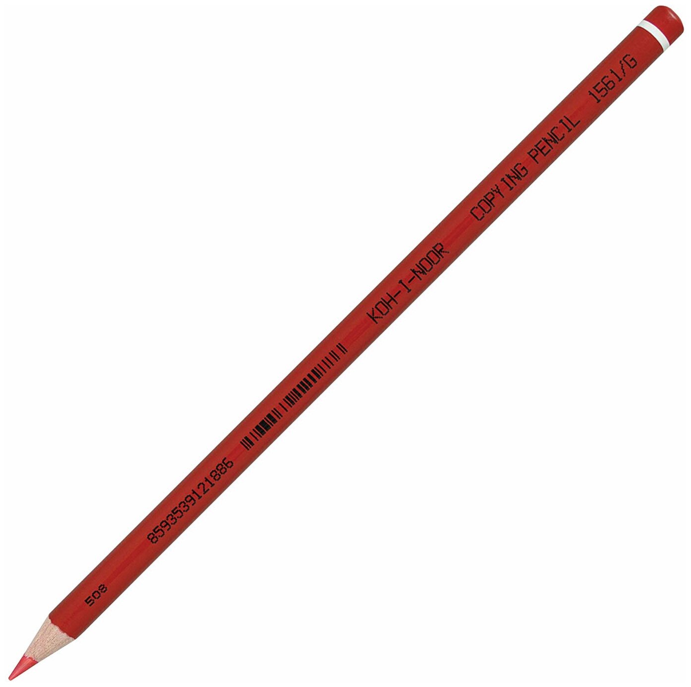 Карандаш химический KOH-I-NOOR, красный, 1 шт, грифель 3 мм, длина 175 мм, 156100G004KS