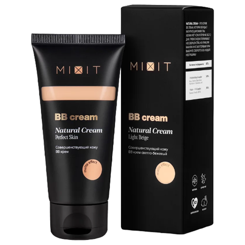 MIXIT BB крем Natural Cream Perfect Skin, 60 мл, оттенок: светло-бежевый