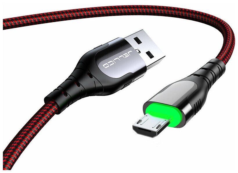 Jellico KDS-90 USB - MicroUSB LED 1m Red .