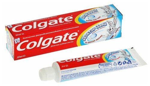 Детская зубная паста Colgate «Доктор Заяц», со вкусом жвачки, 66 мл