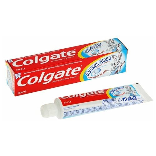 Купить Детская зубная паста Colgate «Доктор Заяц», со вкусом жвачки, 66 мл, Зубная паста