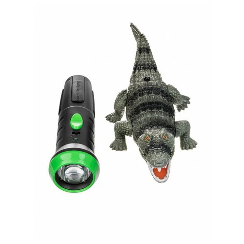 Робо-крокодил р/у (OTC0862943) пульт в виде фонарика