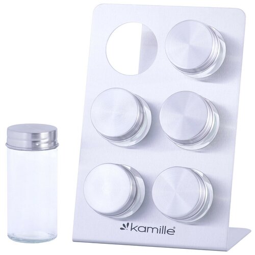 Набор ёмкостей для специй Kamille на прямоугольной подставке 1358520см KM-7036 134100₽