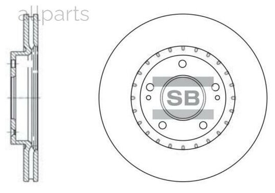 SANGSIN BRAKE SD1071 Диск тормозной SD1071