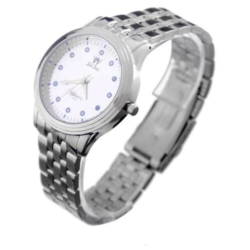 фото Часы наручные женские shikai 027 d=4 см, серебро yandex market