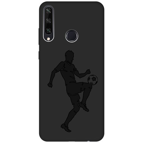 фото Матовый чехол boxing для huawei y6p / хуавей у6р с эффектом блика черный re:pa