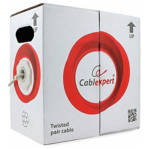 Кабель Cablexpert UPC-5004E-SOL, 100 м, 1 шт., серый кабель cablexpert upc 5004e so 305 м 1 шт серый