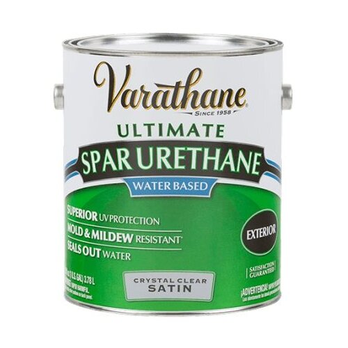 RUST-OLEUM Varathane Premium Spar Urethane / Лак 250231 акрил-уретановый на водной основе для наружных работ 0,946л полуматовый