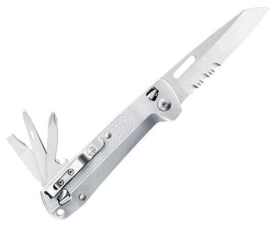 Мультитул LEATHERMAN Free K2X, 8 функций, серебристый [832654] - фото №11