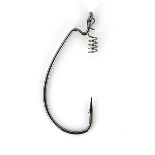 Крючки офсетные Yoshi Onyx Offset Hook Big Eye, с пружинкой 1/0