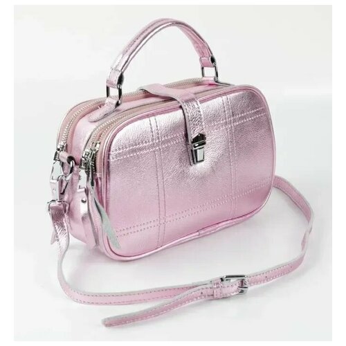 фото Женская кожаная сумка 1838 пинк fuzi house