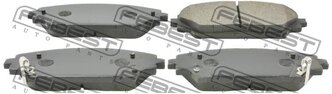 Дисковые тормозные колодки передние FEBEST 0501-BMF для Mazda CX-3, Mazda CX-5, Mazda 3 (4 шт.)