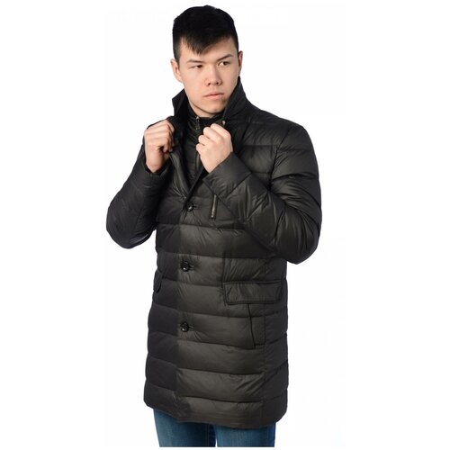 фото Пуховик мужской fanfaroni 977 размер 50, черный