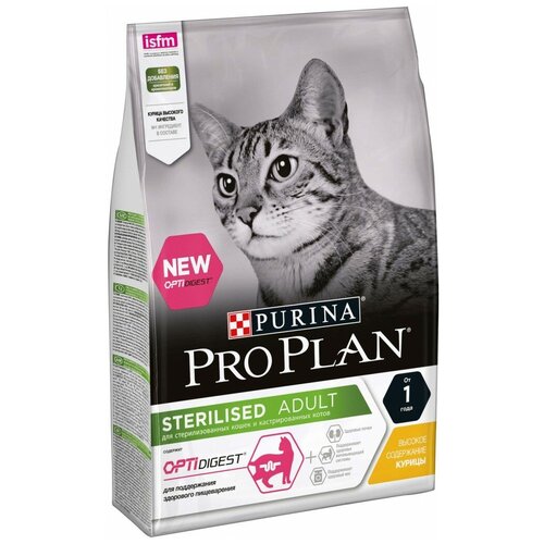 PURINA PRO PLAN PURINA PRO PLAN Sterilised для стерилизованных кошек с курицей (3 кг)